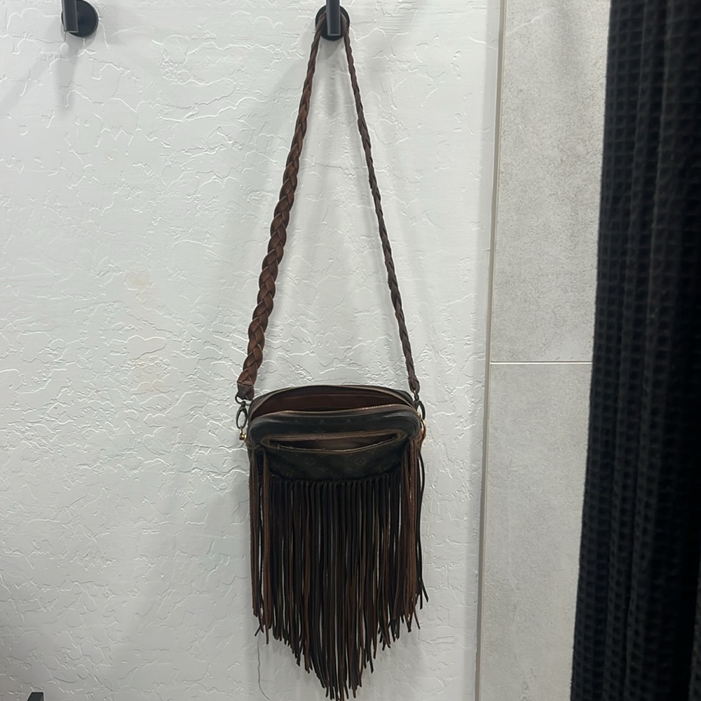 Louis Vuitton Brown Monogram Fringe Crossbody Bag - Picture 11 of 13
